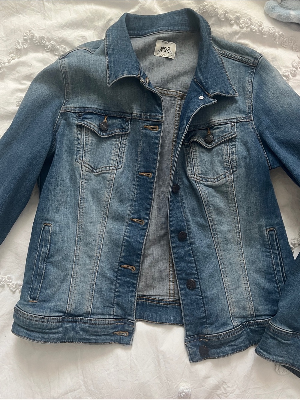 Mango MNG Jeans Light Blue Denim Jacket